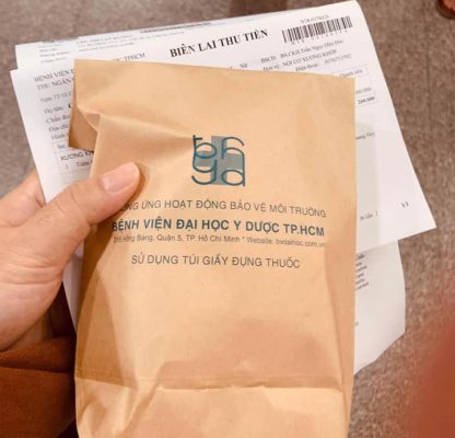 Túi giấy đựng thuốc tây bệnh viện đại học Y Dược